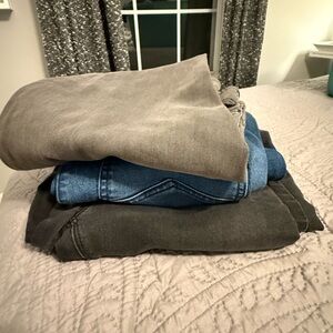 27 short, We the free penny pull-on flare jeans - 3 pairs